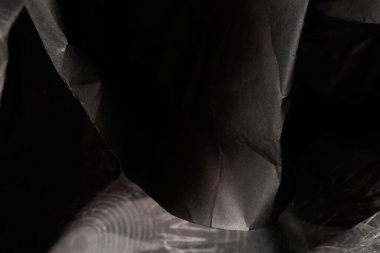 siyah buruşmuş kağıt arkaplan grunge doku arkaplanı