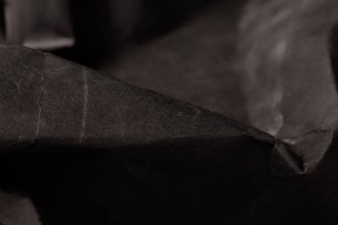 siyah buruşmuş kağıt arkaplan grunge doku arkaplanı