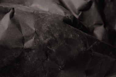 siyah buruşmuş kağıt arkaplan grunge doku arkaplanı