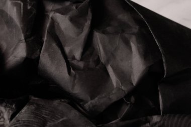 siyah buruşmuş kağıt arkaplan grunge doku arkaplanı