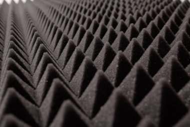 Stüdyo ses akustik köpük arka plan yakın çekim