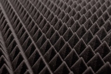 Stüdyo ses akustik köpük arka plan yakın çekim