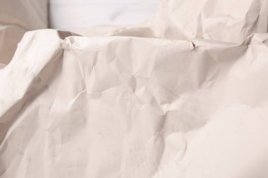 Beyaz buruşmuş kağıt arkaplan grunge doku arkaplanı