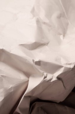 Beyaz buruşmuş kağıt arkaplan grunge doku arkaplanı