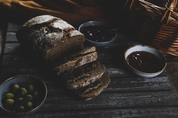 Lezzetli doğal estetik fırınlanmış ekmek