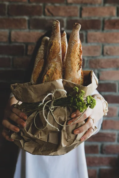 Lezzetli doğal estetik fırınlanmış ekmek