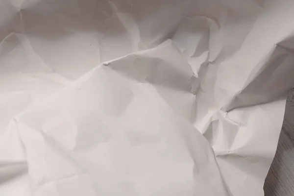 Bianco Increspato Carta Accartocciata Sfondo Grunge Texture Sfondo — Foto Stock