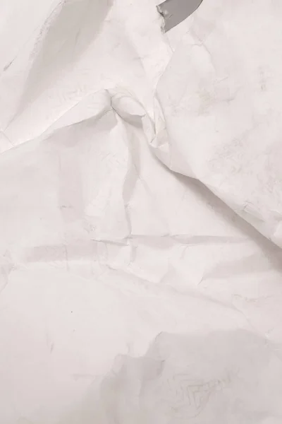 White Creased Crumpled Paper Background Grunge Texture Backdrop — Stock Photo, Image