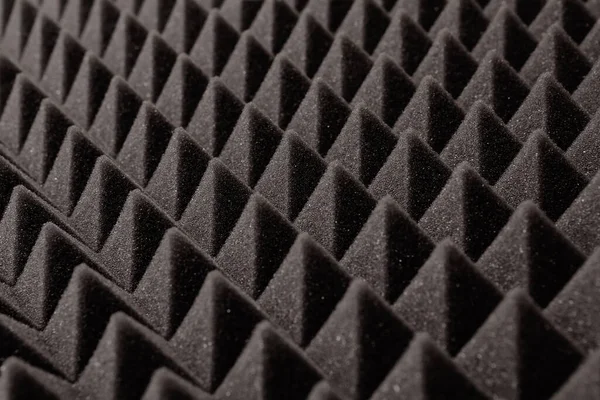 Primer Plano Estudio Sonido Espuma Acústica Fondo —  Fotos de Stock