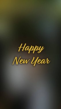 Arka plan bulanık. Mutlu yıllar.