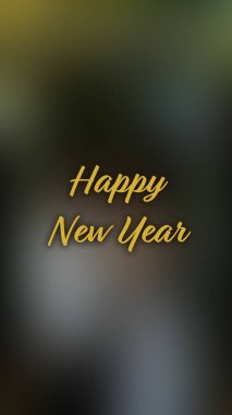 Arka plan bulanık. Mutlu yıllar.