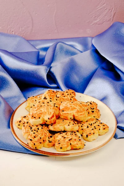 Cookies Med Mörk Choklad Chips — Stockfoto