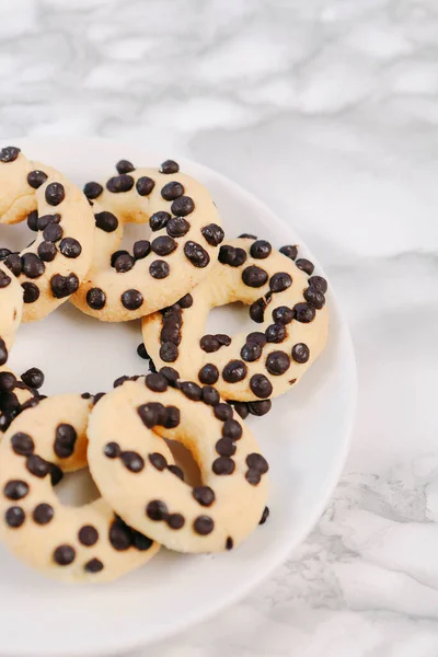 Grupo Galletas Surtidas Chip Chocolate Pasas Avena Chocolate Blanco — Foto de Stock