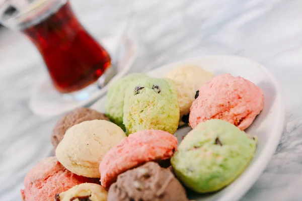 Galletas Con Chispas Chocolate Negro — Foto de Stock