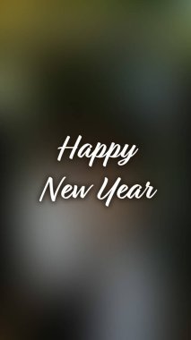 Arka plan bulanık. Mutlu yıllar.