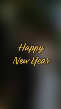 Arka plan bulanık. Mutlu yıllar.