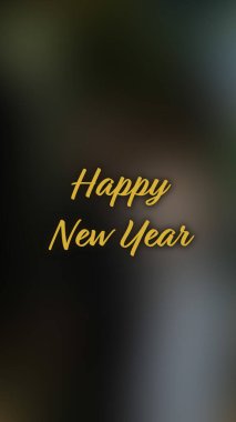 Arka plan bulanık. Mutlu yıllar.