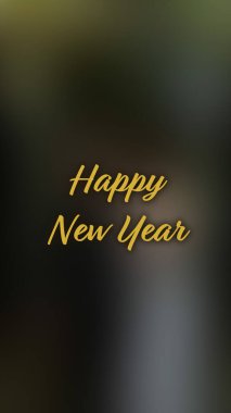 Arka plan bulanık. Mutlu yıllar.