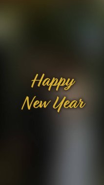 Arka plan bulanık. Mutlu yıllar.