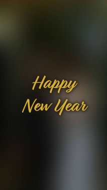 Arka plan bulanık. Mutlu yıllar.