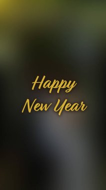 Arka plan bulanık. Mutlu yıllar.