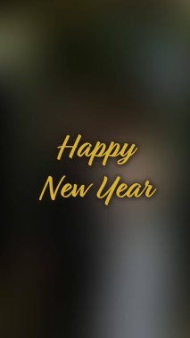 Arka plan bulanık. Mutlu yıllar.