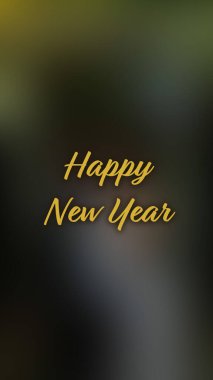 Arka plan bulanık. Mutlu yıllar.