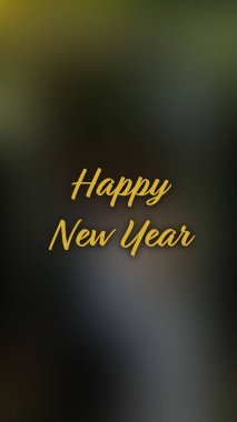 Arka plan bulanık. Mutlu yıllar.