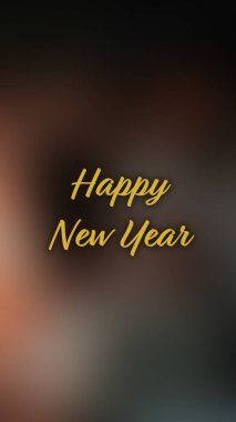 Arka plan bulanık. Mutlu yıllar.