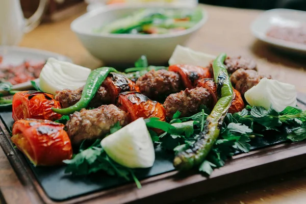 Turco Árabe Tradicional Ramadã Kebab — Fotografia de Stock