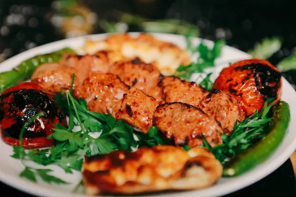 Török Arab Hagyományos Ramadán Kebab — Stock Fotó