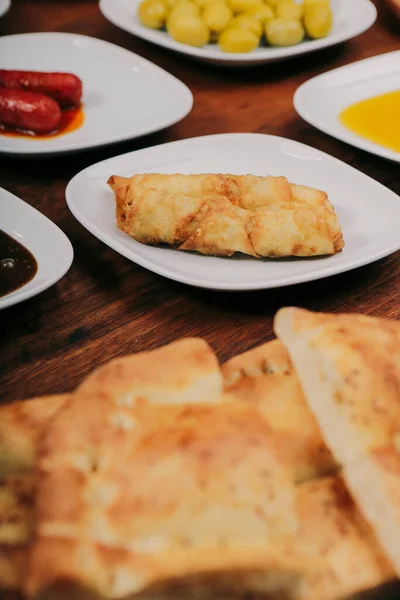 Rich Delicious Turkish Breakfast — Stock Photo, Image