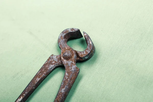 Bir çift paslı meme ucu.