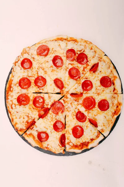 Deliziosa Pizza Mixture Cibo Italiano — Foto Stock