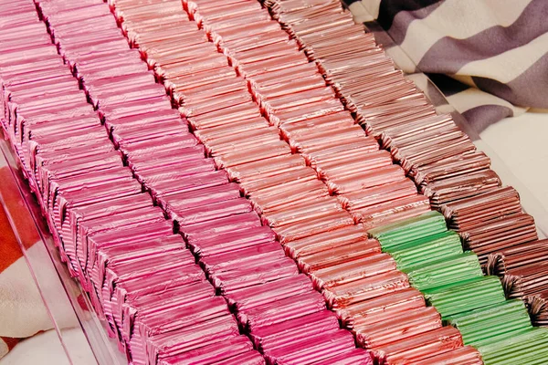 bir sürü değişik çikolatalı pralin