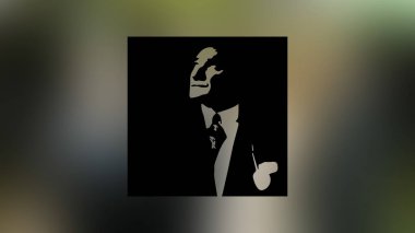 Atatürk 'ün çizimi. Türkiye Cumhuriyeti 'nin ilk cumhurbaşkanı. 