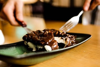 dondurma çikolatalı sufle