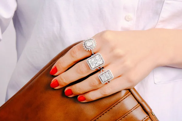 Diamanten Sieraden Luxe Fashion Sieraden — Stockfoto