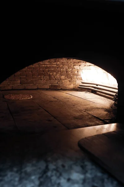 Restaurante Pita Pão Pide Cozinhar Forno Fogão Imagem Conceito Padaria — Fotografia de Stock