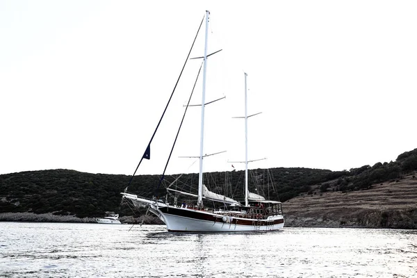 Yacht Moteur Dans Mer — Photo