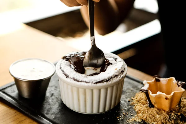 dondurma çikolatalı sufle