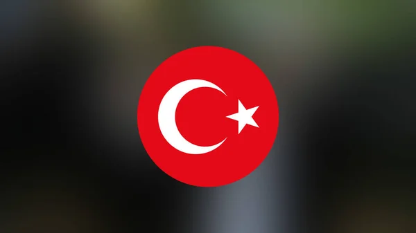 Turkey Flag Blurred Background — Stock Photo, Image