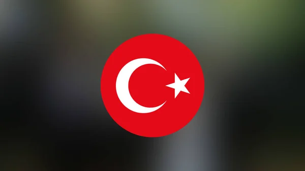 Turkey Flag Blurred Background — 图库照片