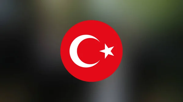 Turkey Flag Blurred Background — Stock Photo, Image