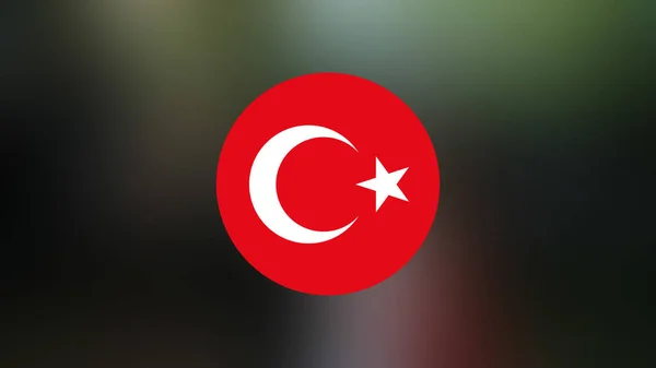 Turkey Flag Blurred Background — Stock Photo, Image