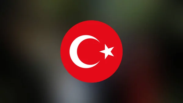 Turkey Flag Blurred Background — Stock Photo, Image