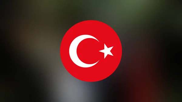 Turkey Flag Blurred Background — Stock Photo, Image