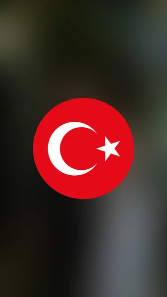 Turkey Flag Blurred Background — Stock Photo, Image