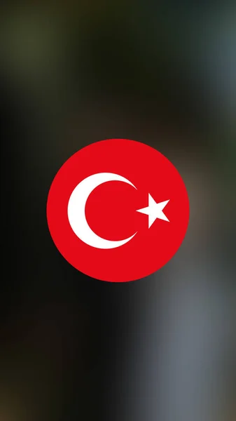 Turkey Flag Blurred Background — Stock Photo, Image