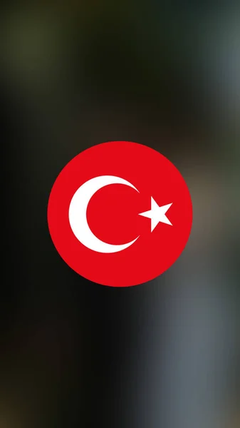 Turkey Flag Blurred Background — Stock Photo, Image